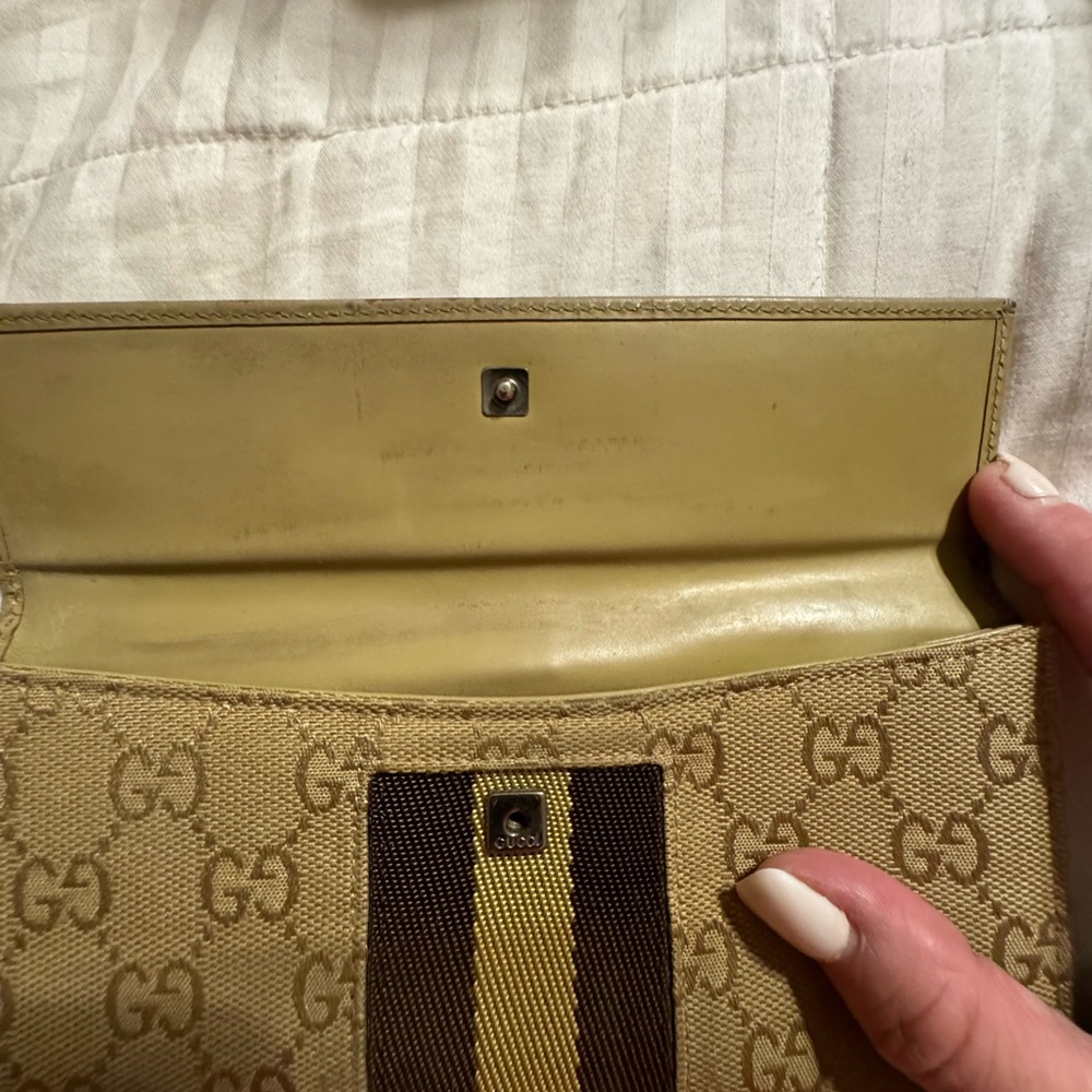 Gucci Jackie Beige Long Wallet Pre Loved See Pictures - Picture 7 of 16